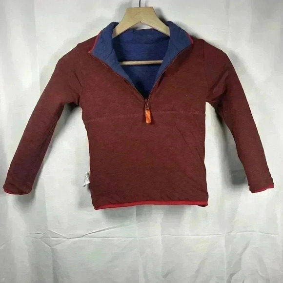 J. Crew crewcuts reversible quilted pullover jacket youth size XS 4-5 blue red - Picture 4 of 7